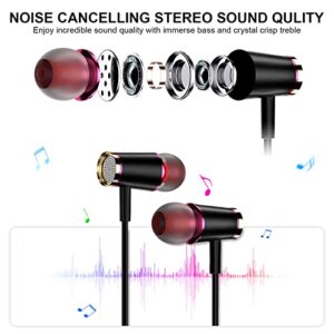 USB C Headphones for Samsung S23 S22 Ultra A53, Noise Cancelling Type C in-Ear Earphones USB Type C Earbuds with Microphone HiFi Stereo Headphone Wired for Pixel 7 Pro Galaxy S21 Oneplus 11 10t 9