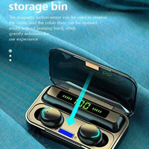 BTT Bluetooth Earbuds for Apple iPhone/Android Wireless Earphone Waterproof/Noise Cancelling/V5.1/Led Display/IPX7