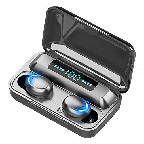 BTT Bluetooth Earbuds for Apple iPhone/Android Wireless Earphone Waterproof/Noise Cancelling/V5.1/Led Display/IPX7