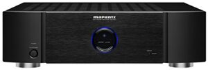 marantz mm7025 stereo power amplifier | 2-channel | 140 watts per channel | both single-ended rca and balanced xlr inputs | black