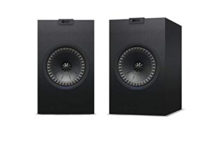 kef q350 bookshelf speakers (pair, black)