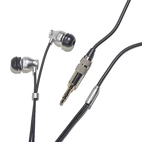 HIFIMAN RE800-Silver Dynamic Driver Topology Diaphragm Ergonomic Fit Wired Hi-Fi in-Ear Earphones/IEM/Earbuds for Audiophiles- Simplified Packaging Version