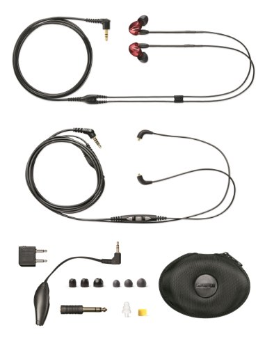 Shure SE535LTD Limited Edition Red Sound Isolating Earphones with Remote (Old Model) + Microphone