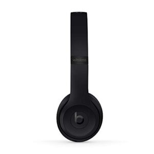 Beats Solo3 Wireless On-Ear Headphones - Apple W1 Headphone Chip, Class 1 Bluetooth, 40 Hours of Listening Time, Built-in Microphone - Black (Latest Model)