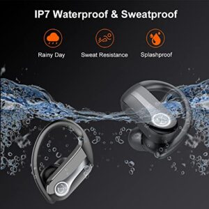 DOBOPO Wireless Earbuds Bluetooth 5.3 Headphones 50Hrs Playtime Sports Earphones Earhooks Headset with LED Display, ENC Mic, IP7 Waterproof for Workout, Running, Gym (2023 New)