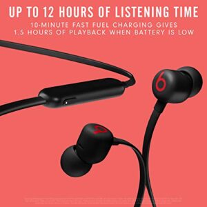 Beats Flex Wireless Earbuds - Apple W1 Headphone Chip, Magnetic Earphones, Class 1 Bluetooth, 12 Hours of Listening Time, Built-in Microphone - Beats Black