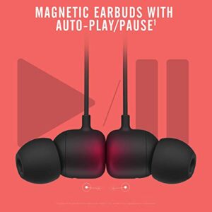 Beats Flex Wireless Earphones – Apple W1 Headphone Chip, Magnetic Earbuds, Class 1 Bluetooth, 12 Hours of Listening Time, Built-in Microphone - Black (Latest Model) (Renewed)