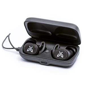 jaybird vista 2 true wireless bluetooth headphones with charging case – premium sound, anc, sport fit, 24 hour battery, waterproof earbuds with military-grade durability – black