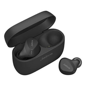 jabra elite 4 active in-ear bluetooth earbuds – true wireless earbuds with secure active fit, 4 built-in microphones, active noise cancellation and adjustable hearthrough technology – black