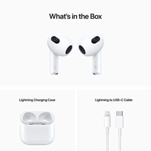 Apple AirPods with Lightning Charging Case (3rd Generation) (Renewed)