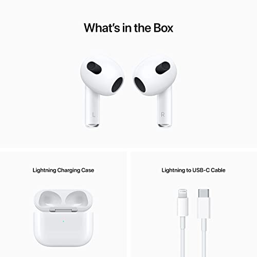 Apple AirPods with Lightning Charging Case (3rd Generation) (Renewed)