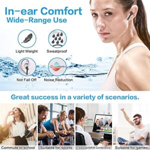 Wireless Earbuds,Wireless Headphones Bluetooth 5.0 Headphones in Ear,Headphones 3D HiFi Noise Cancellation ear buds Built-in Mic with Charging Case,Touch Control Earphones for iphone/Android/IOS