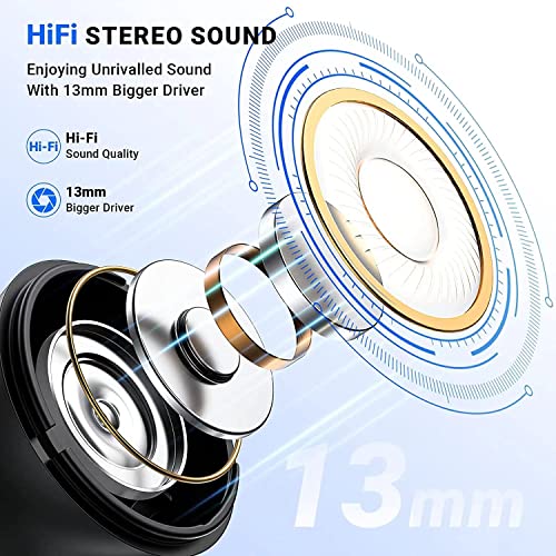 Wireless Earbuds,Wireless Headphones Bluetooth 5.0 Headphones in Ear,Headphones 3D HiFi Noise Cancellation ear buds Built-in Mic with Charging Case,Touch Control Earphones for iphone/Android/IOS