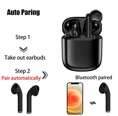 Wireless Earbuds,Wireless Headphones Bluetooth 5.0 Headphones in Ear,Headphones 3D HiFi Noise Cancellation ear buds Built-in Mic with Charging Case,Touch Control Earphones for iphone/Android/IOS