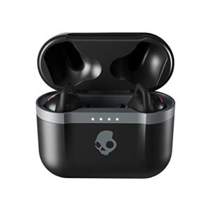 Skullcandy Indy Evo True Wireless In-Ear Bluetooth Earbuds Compatible with iPhone and Android / Charging Case and Microphone / Great for Gym, Sports, and Gaming, IP55 Water Dust Resistant - Black