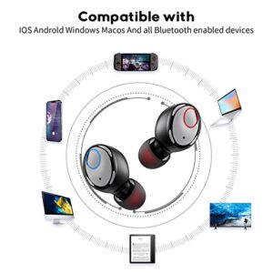 SUPFINE Wireless Earbuds, Bluetooth 5.3 Ear Buds with Wireless Charging Case[IPX8 Waterproof][40H Playtime][AI-Enhanced Call Noise Cancelling] Deep Bass Earphones for Android&iPhone,Black