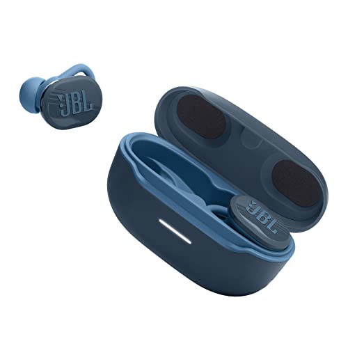 JBL Endurance Race Waterproof True Wireless Active Sport Earbuds, with Microphone, 30H Battery Life, Comfortable, dustproof, Android and Apple iOS Compatible (Blue)