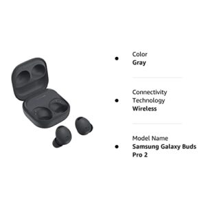 Samsung Galaxy Buds2 Pro True Wireless Bluetooth Earbud Headphones - Graphite (Renewed)