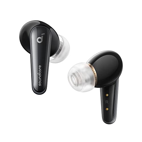 Soundcore by Anker Liberty 4, Noise Cancelling Earbuds, True Wireless Earbuds with ACAA 3.0, Dual Dynamic Drivers for Hi-Res Premium Sound, Spatial Audio with Dual Modes, All-New Heart Rate Sensor