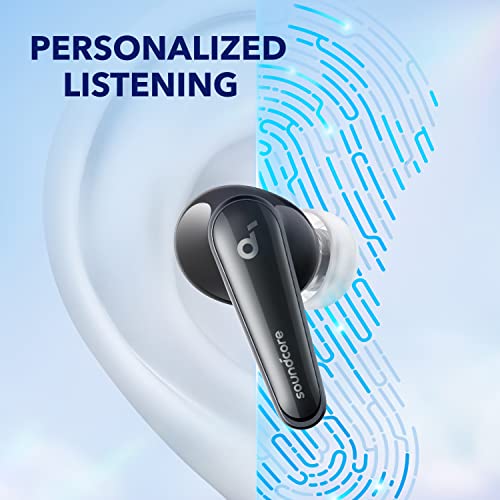 Soundcore by Anker Liberty 4, Noise Cancelling Earbuds, True Wireless Earbuds with ACAA 3.0, Dual Dynamic Drivers for Hi-Res Premium Sound, Spatial Audio with Dual Modes, All-New Heart Rate Sensor