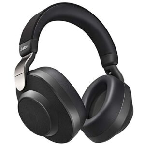 Jabra Elite 85h Wireless Noise-Canceling Headphones, Titanium Black – Over Ear Bluetooth Headphones Compatible with iPhone & Android - Built-in Microphone, Long Battery Life - Rain & Water Resistant