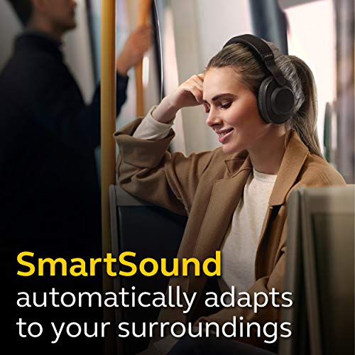 Jabra Elite 85h Wireless Noise-Canceling Headphones, Titanium Black – Over Ear Bluetooth Headphones Compatible with iPhone & Android - Built-in Microphone, Long Battery Life - Rain & Water Resistant