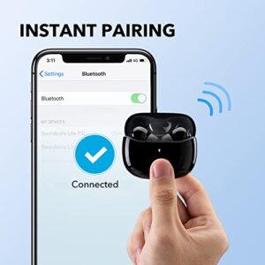 Soundcore by Anker Life P2i True Wireless Earbuds, AI-Enhanced Calls, 10mm Drivers, 2 EQ Modes, 28H Playtime with Fast Charging, Bluetooth 5.2, Easy-Pairing, Lightweight and Secure Fit, Button Control
