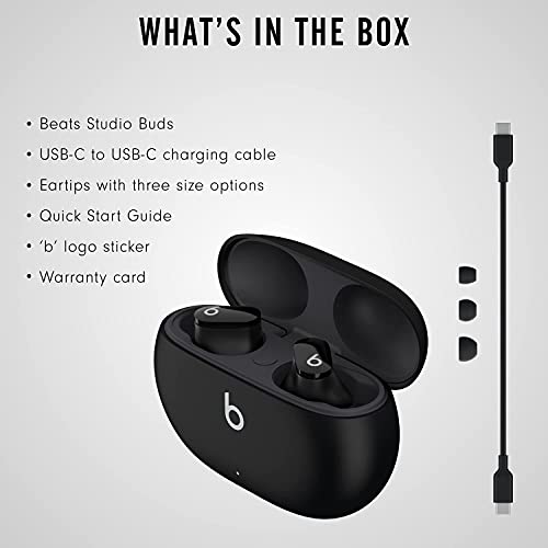 Beats Studio Buds Totally Wireless Noise Cancelling Earphones - Black (Renewed)