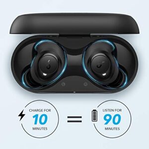 Soundcore Anker Life Dot 2 True Wireless Earbuds, 100 Hour Playtime, 8mm Drivers, Superior Sound, Secure Fit with AirWings, Bluetooth 5, Comfortable Design for Commute, Sports, Jogging