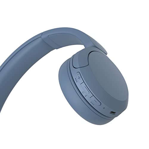 Sony WH-CH520 Wireless Headphones Bluetooth On-Ear Headset with Microphone, Blue New