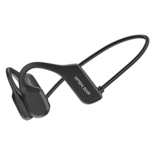 OUFUNI Bone Conduction Headphones,Open Ear Headphones Wireless Bluetooth,Waterproof & Sweatproof Sport Headphones,Bone Conduction Earbuds with Mic,Headphones for Running Cycling Climbing Driving