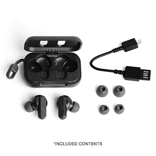 Skullcandy Dime True Wireless In-Ear Bluetooth Earbuds Compatible with iPhone and Android / Charging Case and Microphone / Great for Gym, Sports, and Gaming, IPX4 Water Dust Resistant - Black