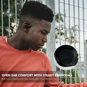 ACREO The Next Generation Open Ear Headphones, OpenBuds【2022 Launched】, True Wireless Earbuds with Earhooks, Bluetooth Workout Headphones, 18 Hours Playtime with Case, IPX7 Waterproof, Black