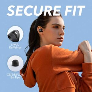 Soundcore by Anker Life A1 True Wireless Earbuds, Powerful Customized Sound, 35H Playtime, Wireless Charging, USB-C Fast Charge, IPX7 Waterproof, Button Control, Bluetooth Earbuds, Commute, Sports