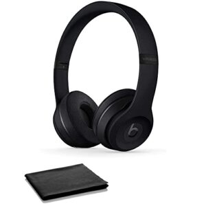 beats_by_dre beats solo3 wireless on-ear – class 1 bluetooth headphones with bonus cleaning cloth, built-in microphone – black