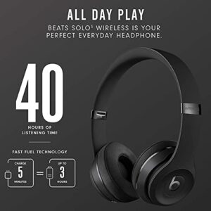 Beats_by_dre Beats Solo3 Wireless On-Ear - Class 1 Bluetooth Headphones with Bonus Cleaning Cloth, Built-in Microphone - Black