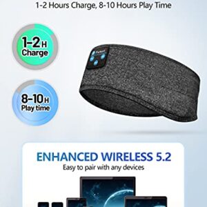 Navly Sleep Headphones Sleeping Headphones Bluetooth, Cool Tech Gadgets Bluetooth Headband Headphones with Built-in Thin Speakers, Comfortable Headphones for Sleeping Running Yoga