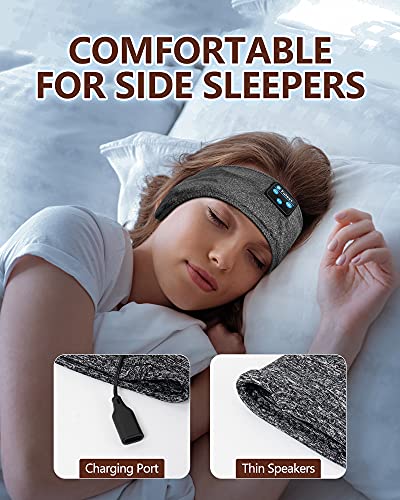 Navly Sleep Headphones Sleeping Headphones Bluetooth, Cool Tech Gadgets Bluetooth Headband Headphones with Built-in Thin Speakers, Comfortable Headphones for Sleeping Running Yoga