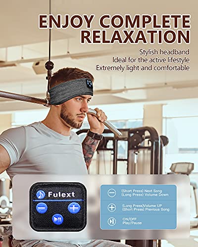 Navly Sleep Headphones Sleeping Headphones Bluetooth, Cool Tech Gadgets Bluetooth Headband Headphones with Built-in Thin Speakers, Comfortable Headphones for Sleeping Running Yoga