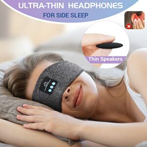 Sleep Headphones Wireless Bluetooth Headband - Comfy Sleeping Eye Mask Headset, Sport Head Band Earbuds Electronics Tech Gadgets Christmas Stocking Stuffers Birthday Gifts for Women Men Running