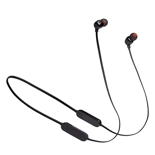 JBL Tune 125 - Bluetooth Wireless in-Ear Headphones with 3-Button Mic/Remote and Flat Cable - Black