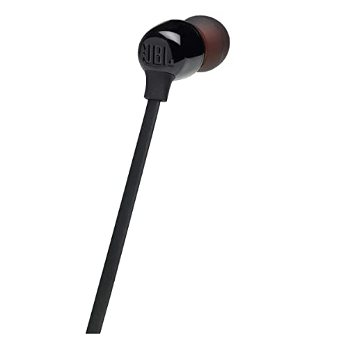 JBL Tune 125 - Bluetooth Wireless in-Ear Headphones with 3-Button Mic/Remote and Flat Cable - Black