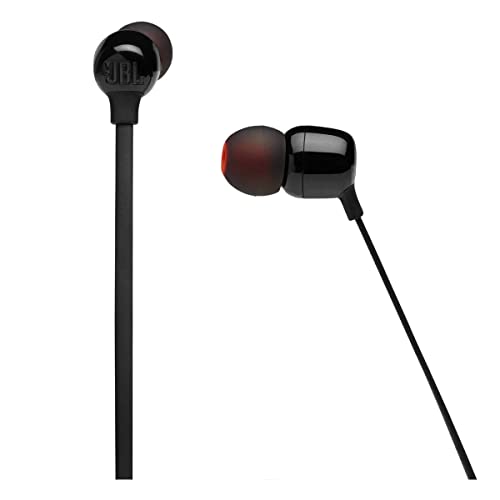 JBL Tune 125 - Bluetooth Wireless in-Ear Headphones with 3-Button Mic/Remote and Flat Cable - Black