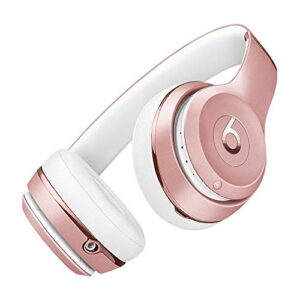 Beats Solo³ Wireless On-Ear Headphones - Apple W1 Chip - Rose Gold with AppleCare+ Bundle