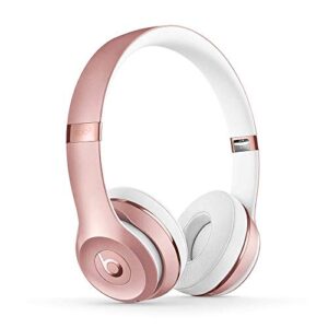 Beats Solo³ Wireless On-Ear Headphones - Apple W1 Chip - Rose Gold with AppleCare+ Bundle