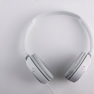 Sony ZX Series Wired On-Ear Headphones with Mic, White MDR-ZX110AP