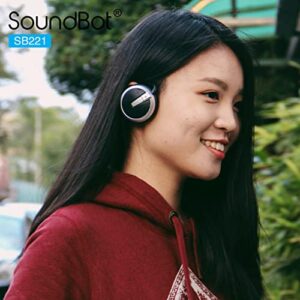 SoundBot SB221 HD Wireless Bluetooth Headset Sports-Active Headphone for 20Hrs Music Streaming & 25Hrs HandsFree Calling w/Sweat Resistant Ergonomic Secure-Fit Design & Voice Command Support