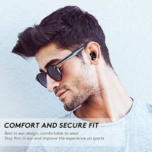 Xmythorig Wireless Earbuds Bluetooth 5.3 Headphones with Superior Stereo Sound, Bass Boosted, IPX8 Waterproof Earphones, 8Hrs Long Playtime/Single Charge, Touch Control in-Ear Headset w/Mic