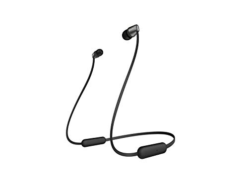 Sony Wireless in-Ear Headset/Headphones with Mic for Phone Call, Black (WI-C310/B)