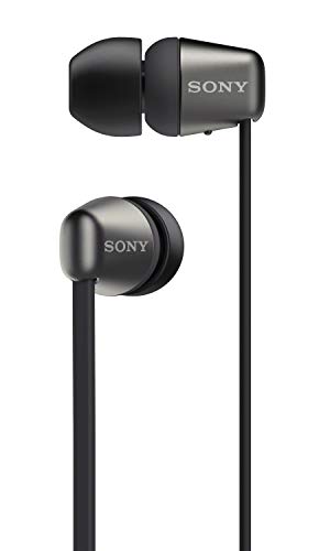 Sony Wireless in-Ear Headset/Headphones with Mic for Phone Call, Black (WI-C310/B)